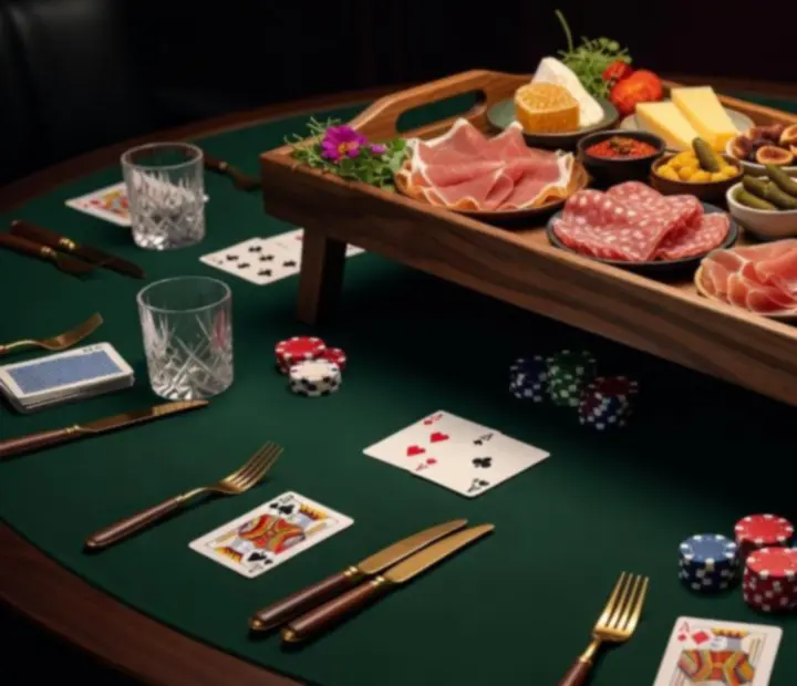 Degustacyjne talerze i zestawy na wieczory pokerowe w card roomie
