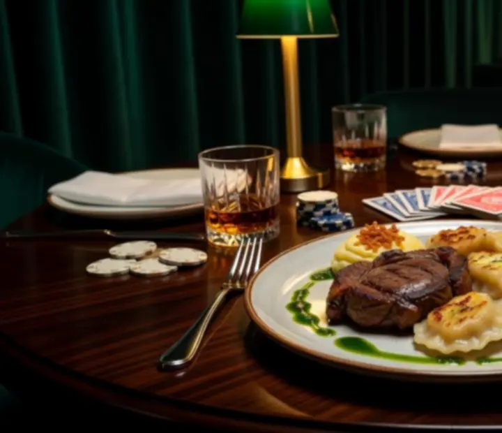 Eleganckie polskie dania serwowane w restauracji Flavor Skillet podczas wieczoru pokerowego