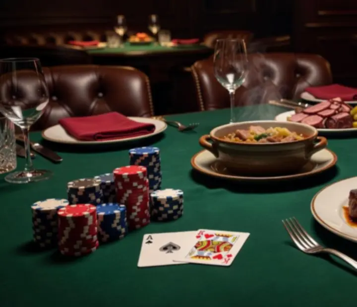 Polskie dania restauracji podane podczas wieczoru pokerowego w Flavor Skillet